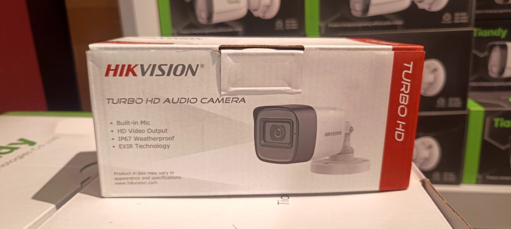 كاميرا Hikvision 5MP Audio Bullet ميكروفون مدمج عدسة 3.6mm موديل DS-2CE16H0T-ITFS