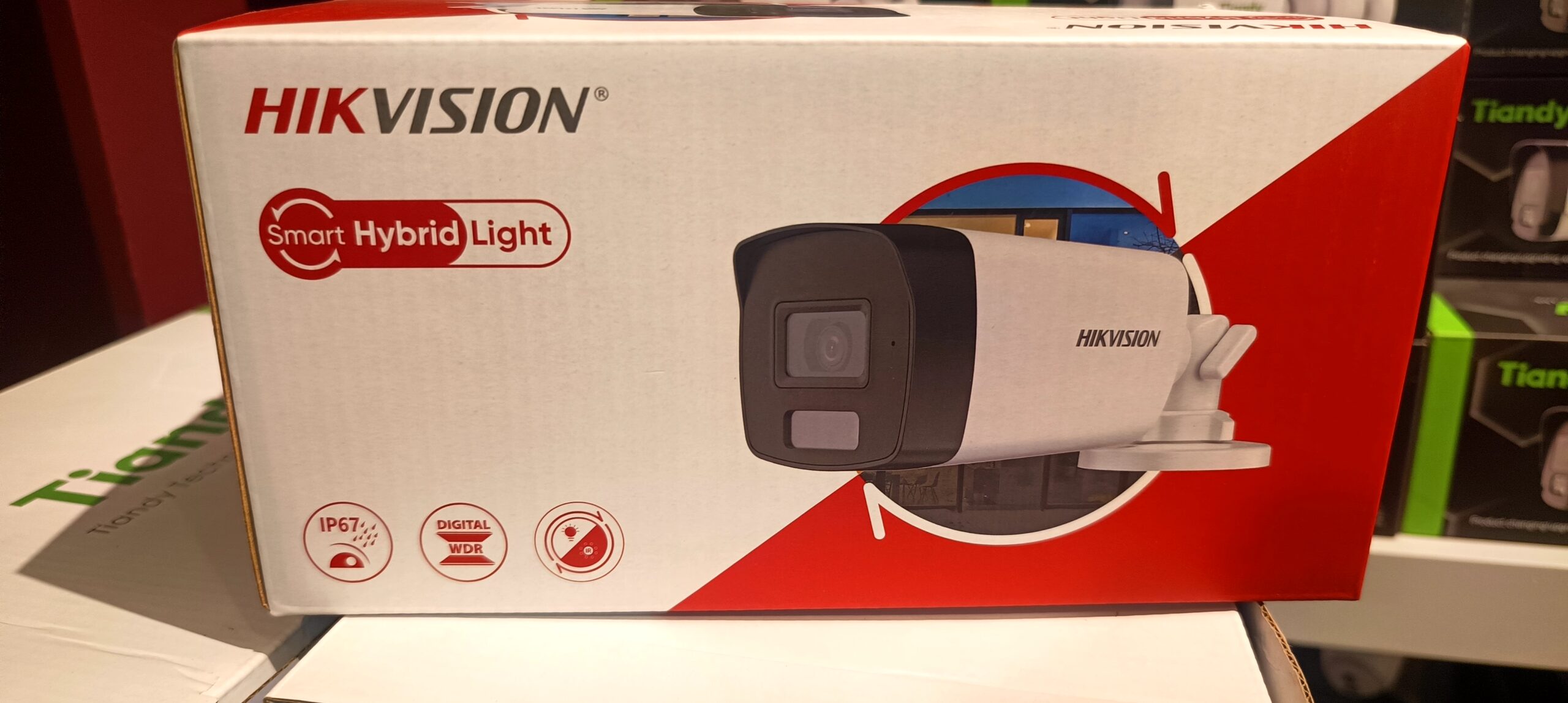 كاميرا Hikvision 3K Smart Hybrid Light Bullet موديل DS-2CE17K0T-EXLF عدسة 3.6mm كاميرا Hikvision 3K Smart Hybrid Light Bullet موديل DS-2CE17K0T-EXLF عدسة 3.6mm
